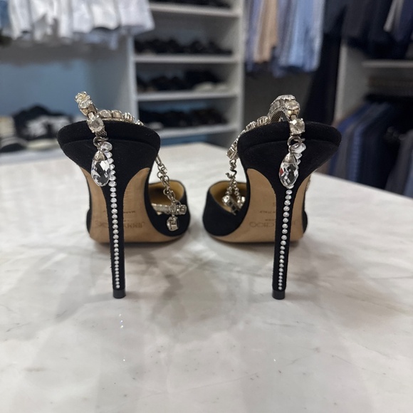 Jimmy Choo Saeda 100 Stiletto Black - Picture 2 of 3